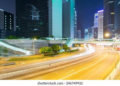 Traffic Light Trails Hong Kong Iconic Stock Photo 1270440187 | Shutterstock