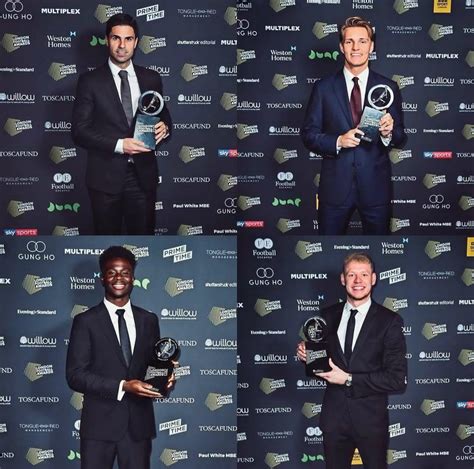 Table-topping Arsenal shine at London Football Awards