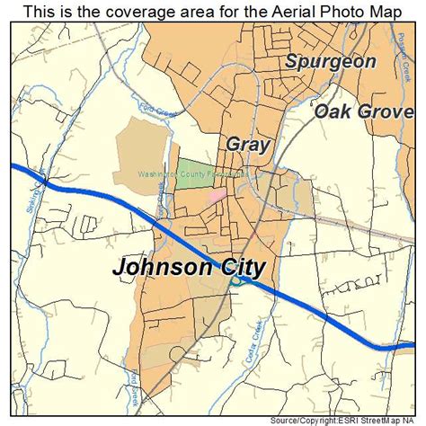 Aerial Photography Map of Gray, TN Tennessee