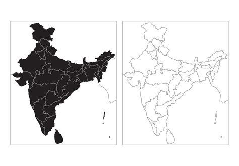 State Map of India Vector - Download Free Vector Art, Stock Graphics ...