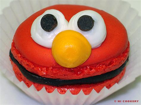 Elmo Macaroons! | Elmo birthday party, Elmo birthday, Best party food