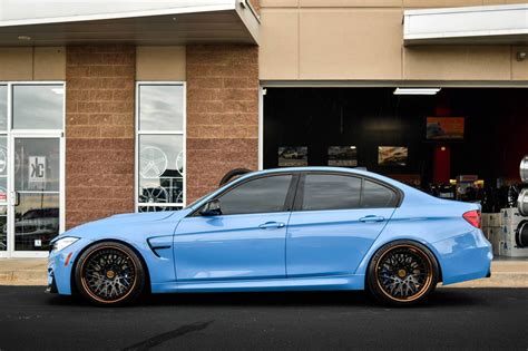 Sky Blue BMW M3 F30 on Avant Garde Sport Wheels — CARiD.com Gallery