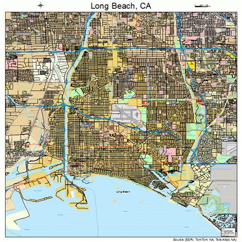 Long Beach California Street Map 0643000