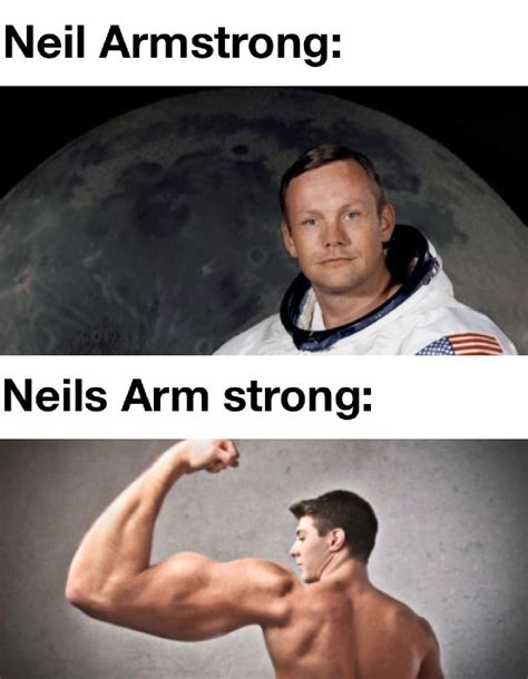 I wonder why only one arm is strong : r/memes