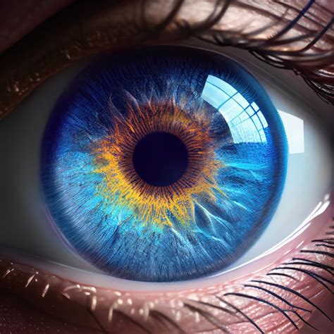 Premium Photo | Human blue eye realistic beautiful closeup zoom