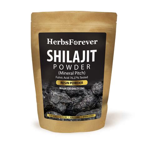 Shilajit Powder- Mineral Pitch - Vegan- 230Gms - ½ LBS - Pack size.