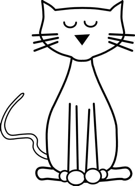 cat clip art black and white outline - Google Search | Gatinhos, Desenhos