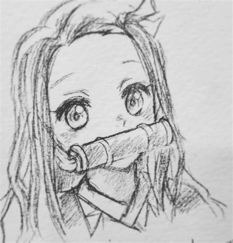 Nezuko Pencil Sketch🌸 #pencilsketch #anime #animedraw #animefanart # ...