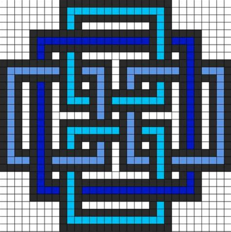 Celtic Knot | Minecraft pixel art, Pixel art templates, Pixel art pattern