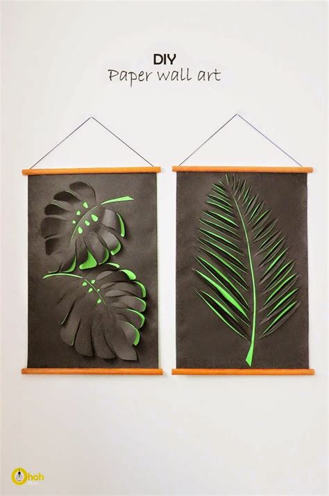 DIY Paper Leaf Wall Art - DIY Craft Projects