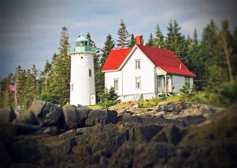 Little River Lighthouse, Cutler, ME. Just outside of Cutler Harbor on our way to Machias Seal ...