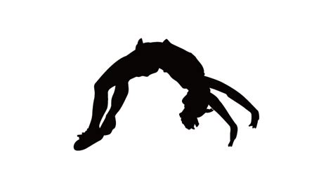 Cheerleading Silhouette Tumbling Gymnastics Clip art - Fitness silhouette figures png download ...