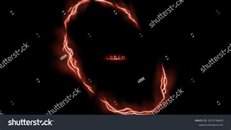 Lightning Light Effect Background Realistic Flash Stock Vector (Royalty ...