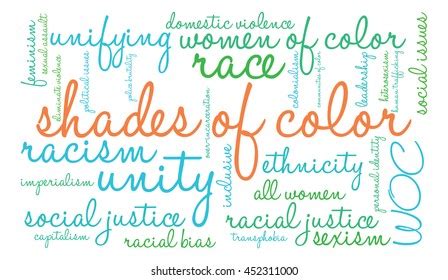 Shades Color Word Cloud On White Stock Vector (Royalty Free) 452311000 ...