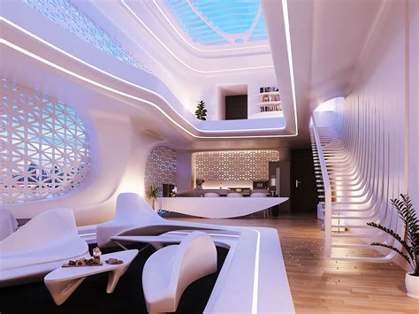 Night Organic Interior Design | Amir Ashour | Futuristic interior design, Futuristic interior ...