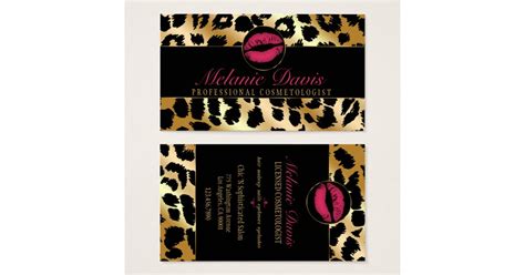 Chic Cosmetology Business Card | Zazzle