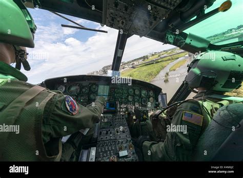 UH-1N Cockpit View Stock Photo - Alamy