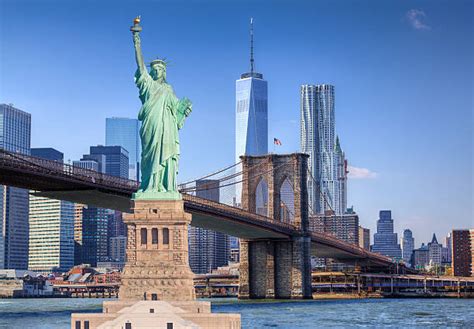 3,600+ Nyc Skyline And Us Flag Stock Photos, Pictures & Royalty-Free ...