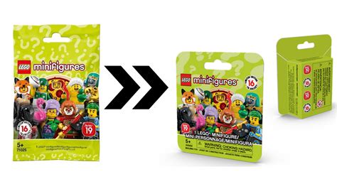 LEGO Collectible Minifigures packaging is changing from bags to boxes ...