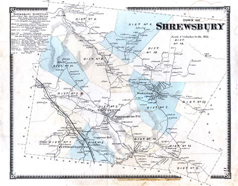 SHREWSBURY HISTORICAL SOCIETY - Panoramas & Maps