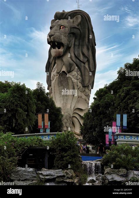 Singapore, Sentosa Merlion Park Stock Photo - Alamy