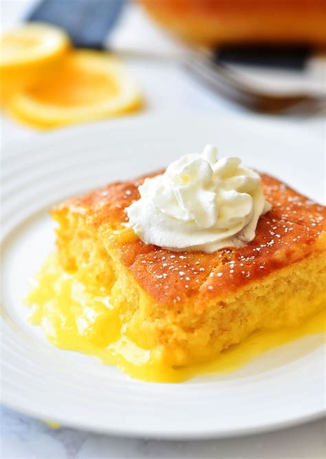 Lemon Pudding Cake is a light and delicious cake filled with lemon flavor! The fluffy cake bakes ...