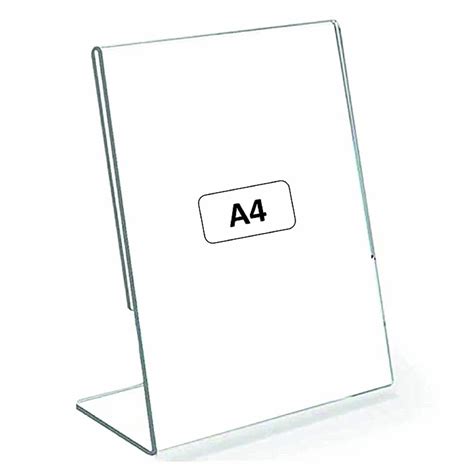 Clear Plastic Acrylic Display Stand A4 Paper Holder, For Office at Rs ...