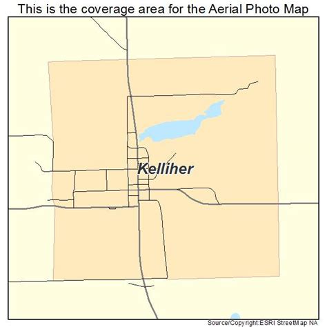 Aerial Photography Map of Kelliher, MN Minnesota