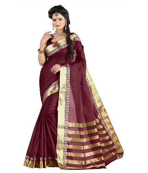 Harsh Sarees Plain Venkatagiri Cotton Saree - Buy Harsh Sarees Plain ...