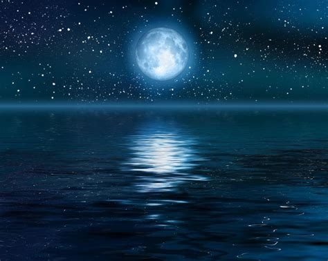 Moon Over Ocean Wallpapers - Top Free Moon Over Ocean Backgrounds - WallpaperAccess