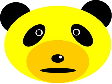 Panda Bear Face · Free vector graphic on Pixabay