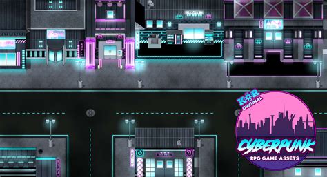 KR Cyberpunk Tileset | RPG Maker | Create Your Own Game!