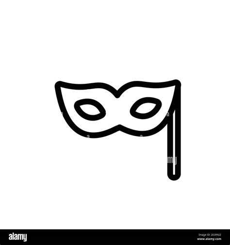 Eye mask outline vector icon. Thin line black eye mask icon, flat vector simple element ...