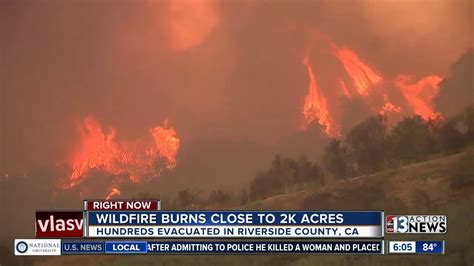 Wildfire in Riverside County, California - YouTube