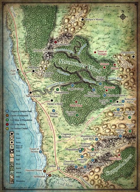 North Sword Coast - Phandalin Area - Combined map with Adventure Markers - DungeonsAndDragons ...