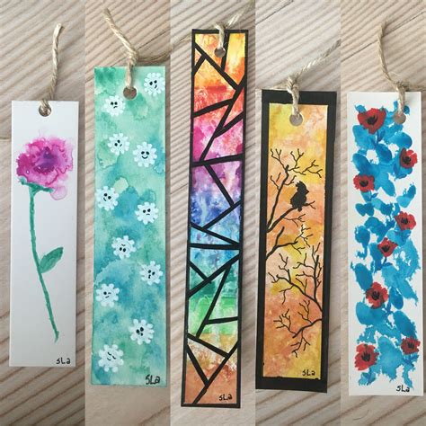 watercolor bookmarks | Segnalibri fatti a mano, Seganlibro artigianale, Segnalibri fai da te