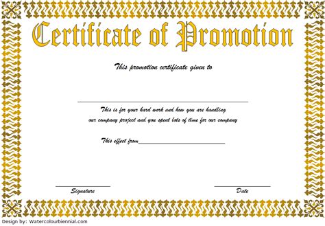 Certificate Of Job Promotion Template FREE 5 | Certificate templates ...