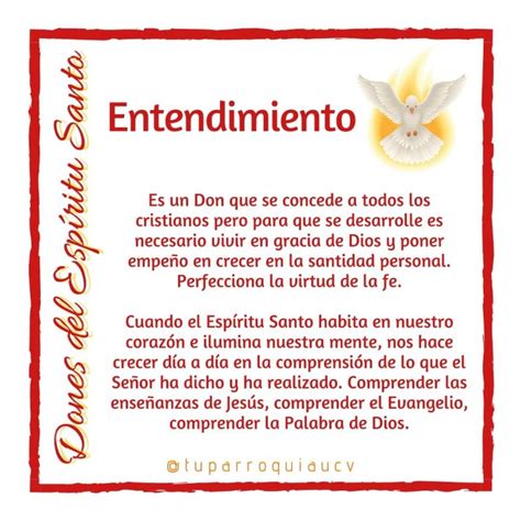 Dones Del Espíritu Santo Entendimiento