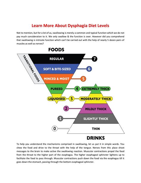 Dysphagia Diet Chart