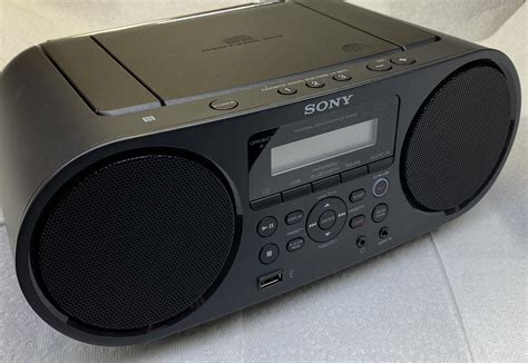 Sony ZS-RS60BT CD Boombox W/ Bluetooth, NFC, AM/FM, USB, Headphone/Line ...