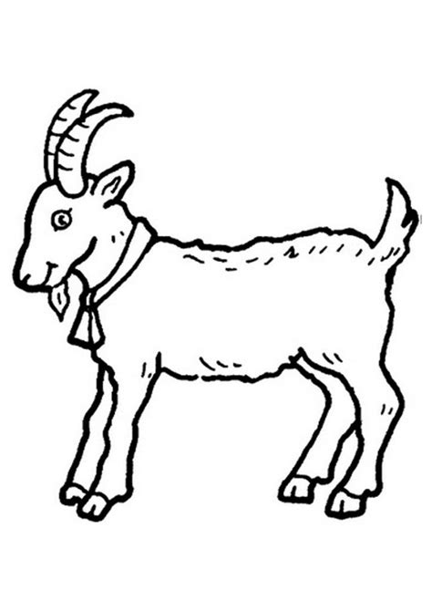 Free Printable Goat Coloring Pages For Kids | Animal templates, Farm ...