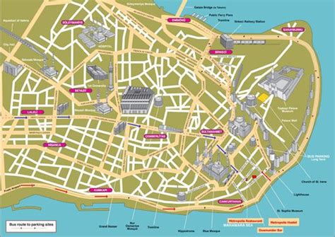 Detailed map of Istanbul 4 | Istanbul tourist attractions, Turkey travel guide, Tourist map