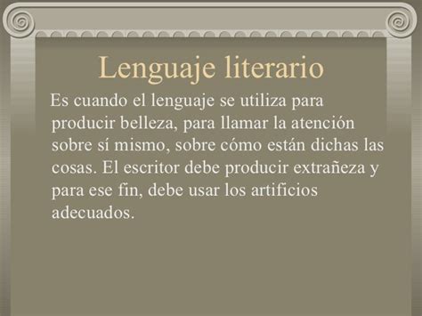 Lenguaje literario