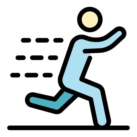 Running marathon icon color outline vector 15237258 Vector Art at Vecteezy