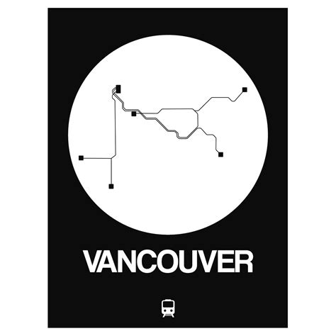 Vancouver Subway Map (Orange) - Subway City Maps - Touch of Modern