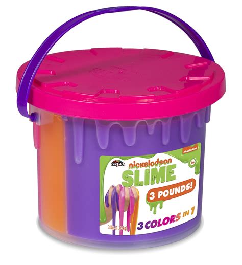 Nickelodeon Tri-Color Slime Bucket Large - Colors May Vary - Walmart.com