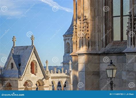 Architecture of Fisherman`s Bastion in Budapest Editorial Stock Photo ...