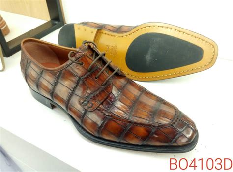 Alligator Footwear Exotic Derby Shoes - China Shoe Manufacturer | Marcusius