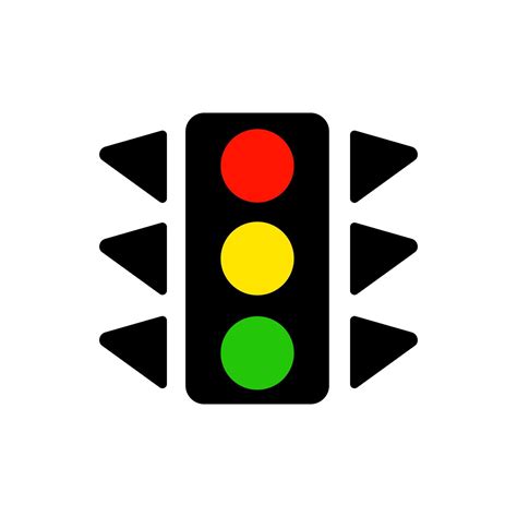 symbool van verkeer licht teken. teken is voorzichtigheid gebruik controle de het rijden van ...