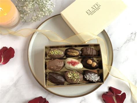 The Love Chocolate Dates Gift Box - Elate Chocolates and Dates